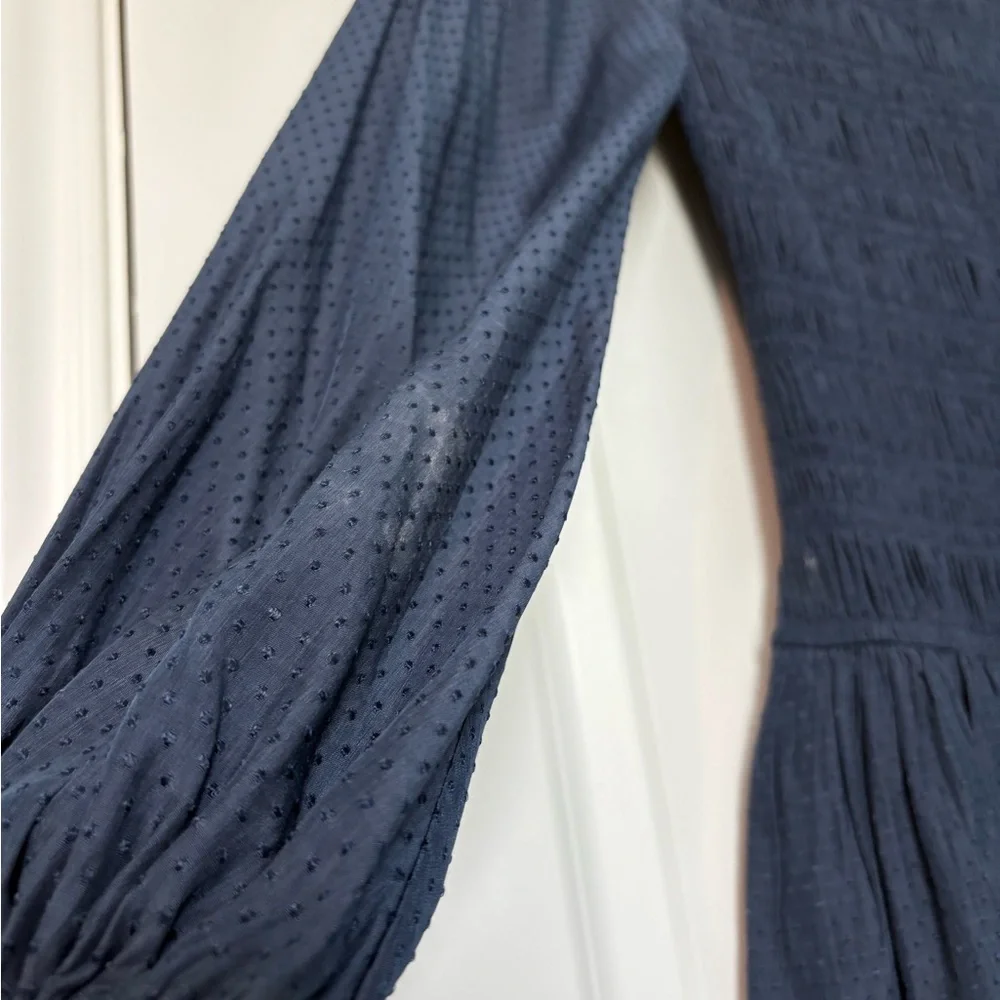 Maje Flounced Smocked Dress - Picture 5 of 9